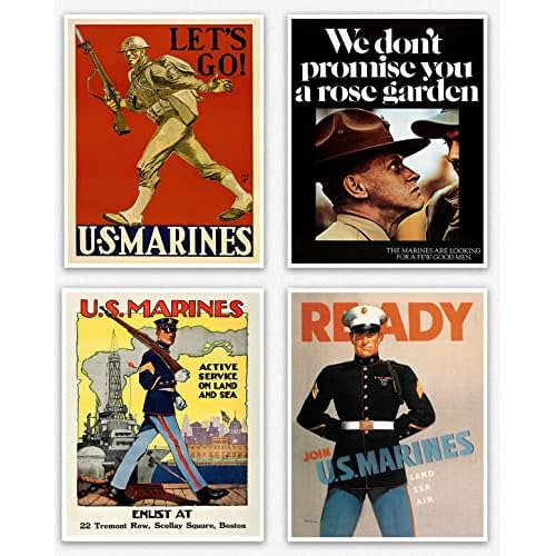 Us Marine Corps Posters (8 X10 ) Set Of 4 - Pósters De...