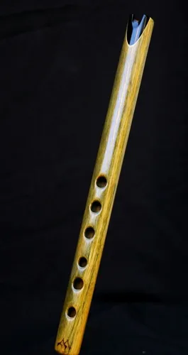 Quena De Madera De Palo Santo Embocadura De Ebano