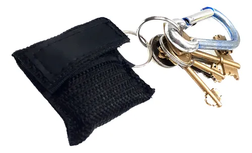 comprar Llavero Con Mascarilla De Rcp Cordura Color Negro Con Filtro
