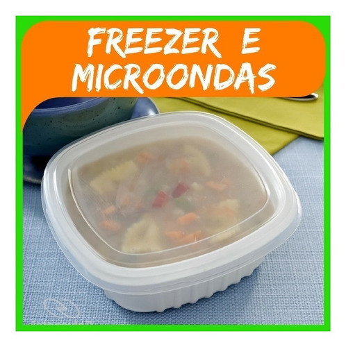 Marmita Pote 400ml Caldo Sopa Freezer Microondas G308