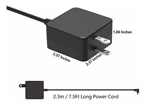  UL Listed Portable AC Charger Fit for Asus L402WA L402W L402YA  L402Y L402S L402SA L402M L402MA L402 L402YA-ES22 L402WA-EB21 L402WA-EH21 14  Inch HD Thin and Light Laptop 7.5Ft Power Supply Adapter