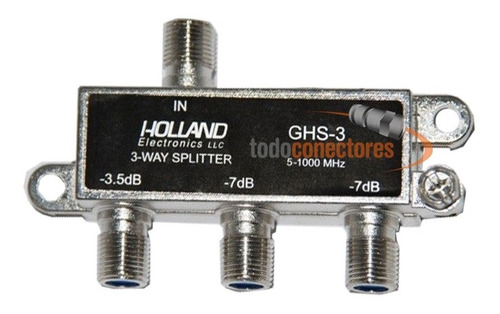 Derivador Splitter De Señal Holland Ghs-3 P/ Coaxil Conector