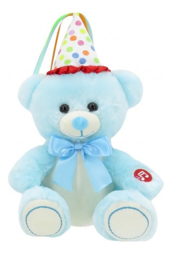 Oso De Peluche 25cm Feliz Cumpleaño Con Sonido 42301