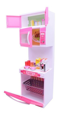 Imagen 4 de 9 de Cocina Con Microondas Linea Paloma O Barbie - El Duende Azul