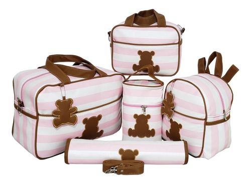 Bolsas De Maternidade Para Bebe + Mochila Luxo Menina Menino