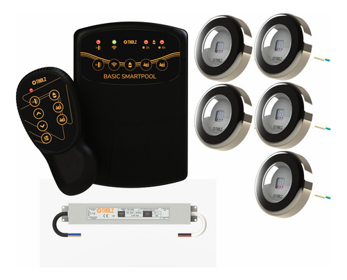 Kit Basic Smartpool 2a Geração Tholz + 05 Leds 7,5w Rgb