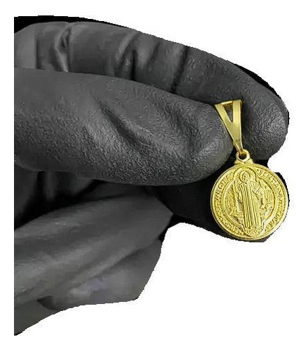 Pingente Medalha São Bento (p) - Banhado A Ouro 18k