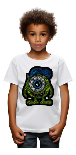 Camiseta Infantil Masculina Sf2 Mike Wazowski Monstros Sa