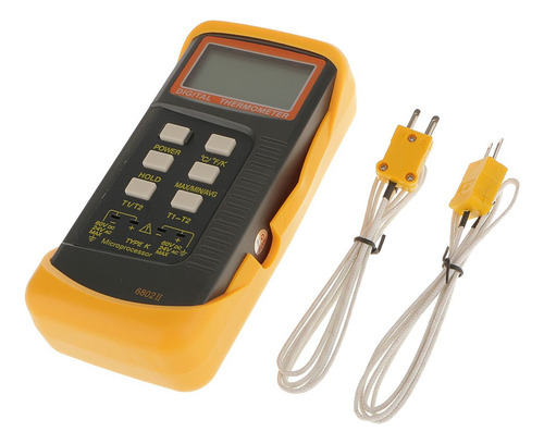 Bp2 Sonda For Termocupla Con 2 Canales Tipo K Y Pantalla Lcd