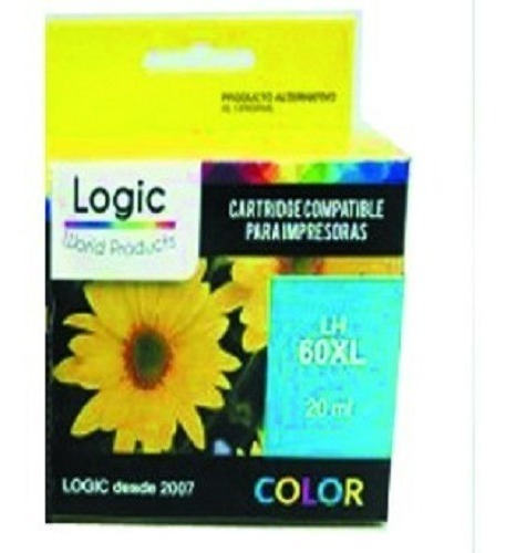 2 Tintas 60 Xl Negro+color Compatible Hp D1660 D2530 D2545