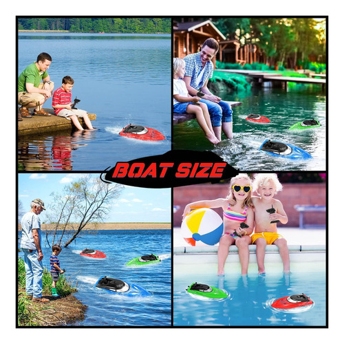 Barco Rc De 3 Pozos, Botes De Control Remoto Para Niños Y G