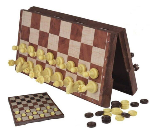 Travel Wood-imitated Chess Set 12.2'' Lightweight Educationa