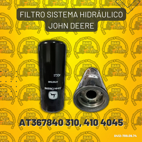 Filtro Sistema Hidráulico John Deere At367840 310, 410 4045