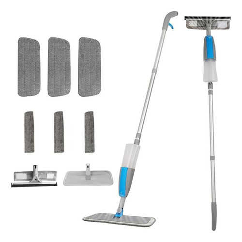 Trapeador Spray Mop Limpiador Ventana Vidrio Atomizador 1.2m