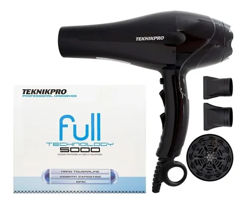 Secadora De Pelo Full Technology 5000 Teknikpro Profesional