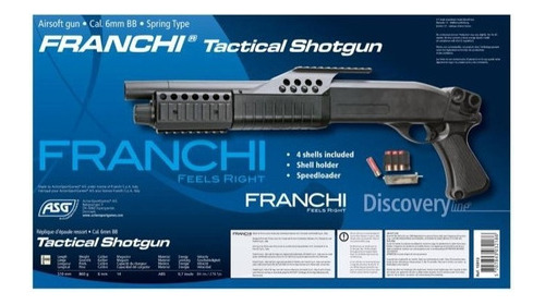 Imagen 4 de 4 de Marcadora Escopeta Franchi Tactical Asg Airsoft Aventurer