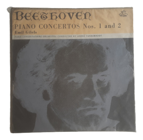 Disco Lp Beethoven / Piano Concertos 1 Y 2 / Emil Gilels 