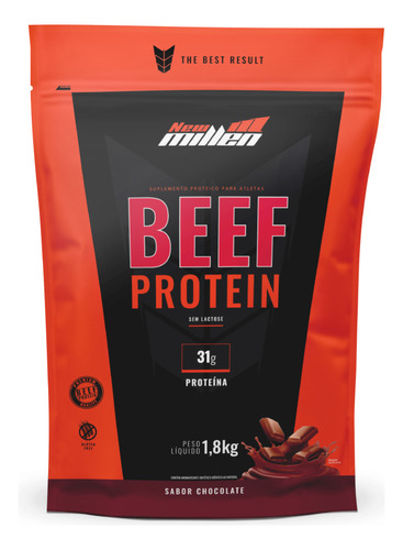 Beef Protein Isolate 1,8kg - Proteína Da Carne - New Millen Sabor Chocolate