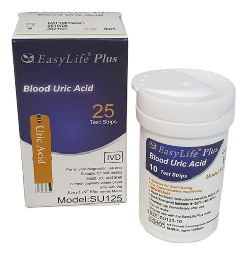 Tiras Reactivas Para Medir A Urico Easy Life Plus - Deltamed