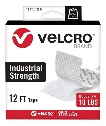 Cinta Resistente Marca Velcro Adhesivo 3.66 M. Blanco