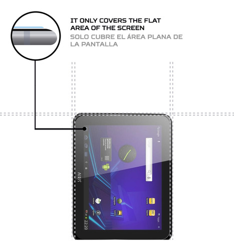 Protector Pantalla Antishock Para Airis Onepad 970 Tab97a