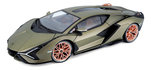 Lamborghini Bburago, Plástico, 1: 18 Sián Fkp37 - Verde