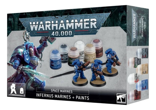 Warhammer 40k Space Marines: Infernus Marines + Paints Set