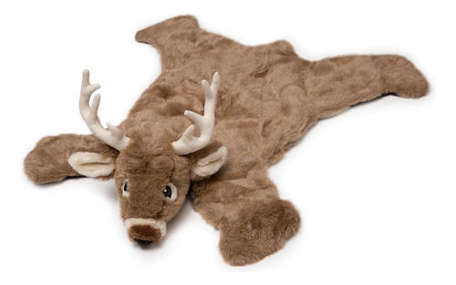 Carstens Felpa White Tail Deer Animal Rug, Pequeño