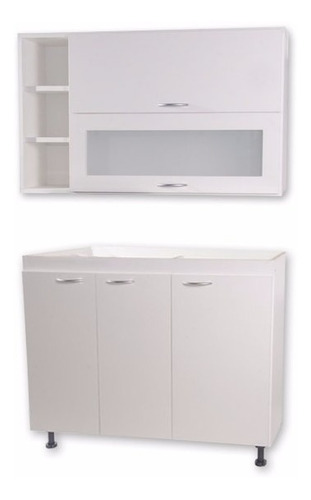 Combo Cocina 1 Mt -muebles Armado Listo Para Colocar