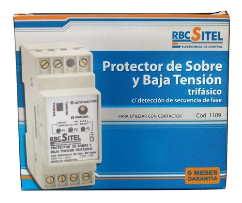 Protector De Alta Y Baja Tension Trifasico Tablero Rbc Sitel