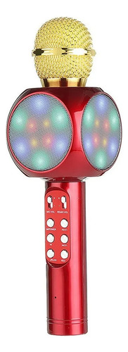 Microfono Bocina Karaoke Bluetooth Speaker Inalambrico Led