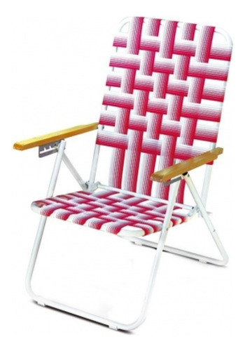 Sillon Reposera Nakan 5 Posiciones Sr5p4070 Color Rojo