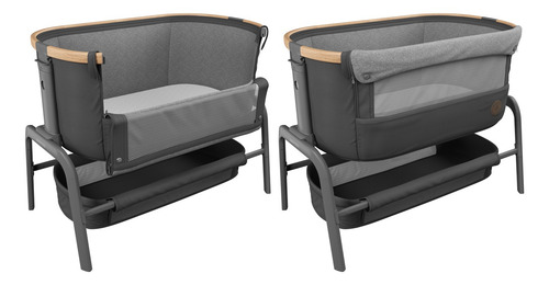 Imagen 8 de 8 de Cuna Colecho Lora Essential Graphite Maxi Cosi