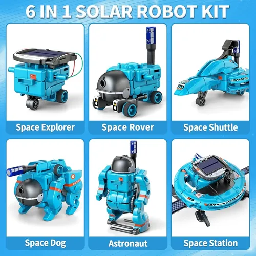 Juguete Educativo Robot Solar 6 En 1,kit De Robótica Solar
