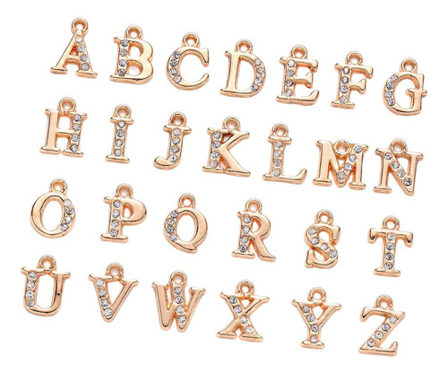 A-z Letters Charms Colgantes Alfabeto Inicial Granos Llavero