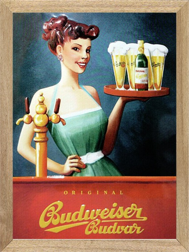 Budweiser , Cuadro,  Cerveza , Poster, Publicidad      M589