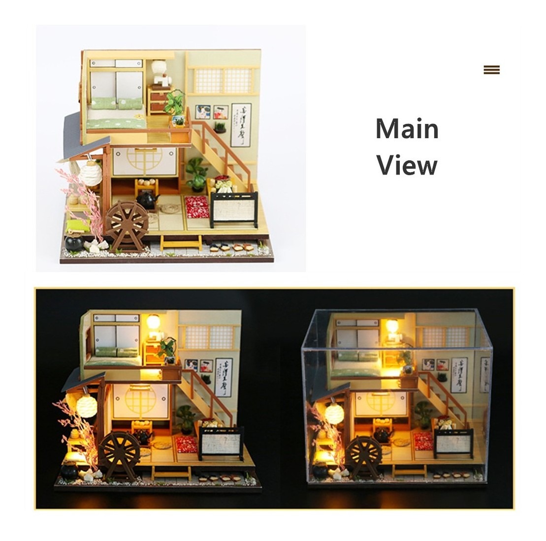 3d De Madera De Bricolaje Miniatura Casa De Muñecas Muebles | Mercado Libre