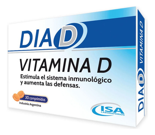 Suplemento Dietario Isa Dia D vitamina D 30 Comprimidos