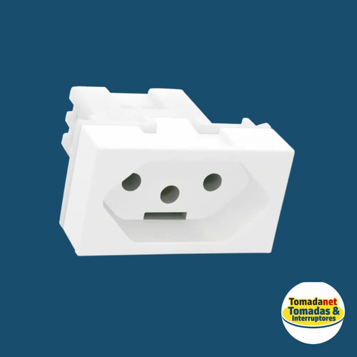 Interruptor Simples + Tomada 10a Com Placa 4x2 Fame Evidence