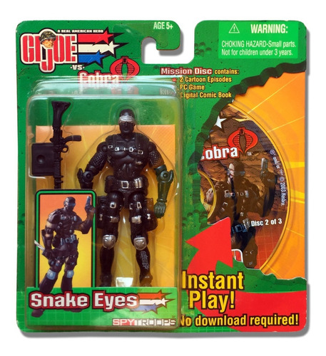Snake Eyes Spytroops Gi Joe Vs Cobra Instant Cd-romm