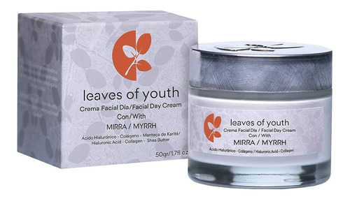 Crema Facial De Día De Hojas De Juventud Con Myrrh: Reafirma