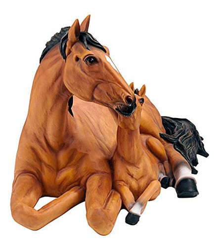 Estatua De Potro Y Yegua De Caballo Al307690 Madre E Hi...
