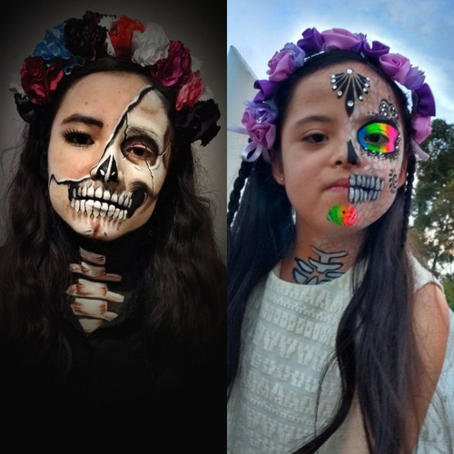 Imagen 2 de 5 de Maquillaje Para Dia De Muertos Maquillistas A Domicilio Cdmx