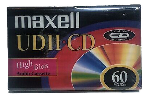 Audio Cassette Maxell Ud Ii 60 Minutos