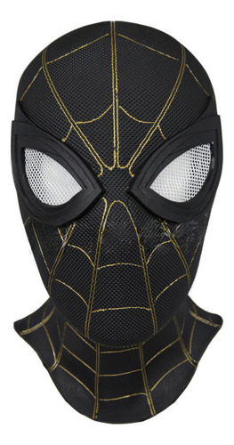 Máscara De Pvc Marvel Halloween Black Spiderman Battle Su