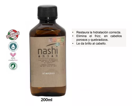Original Shampoo Nashi Argan 200ml Cuidado Capilar Peluqueri