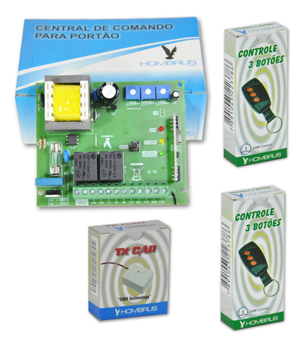 Placa Motor Portão Peccinin +2 Controles 1 Txcar Pch-100