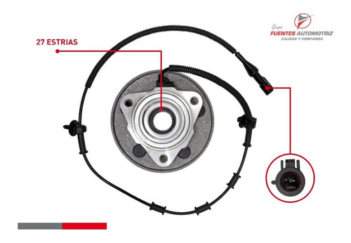 Kit 2 Maza Rueda Del Pil Cop Mountaineer 4x4 2002-2005 Abs