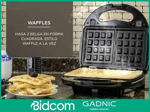 Sandwichera Electrica Waflera Tostadora Grill 3 En 1 Gadnic