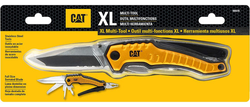Cat 9-in-1 Xl Multi-tool With Full Size Knife Blade And Plie